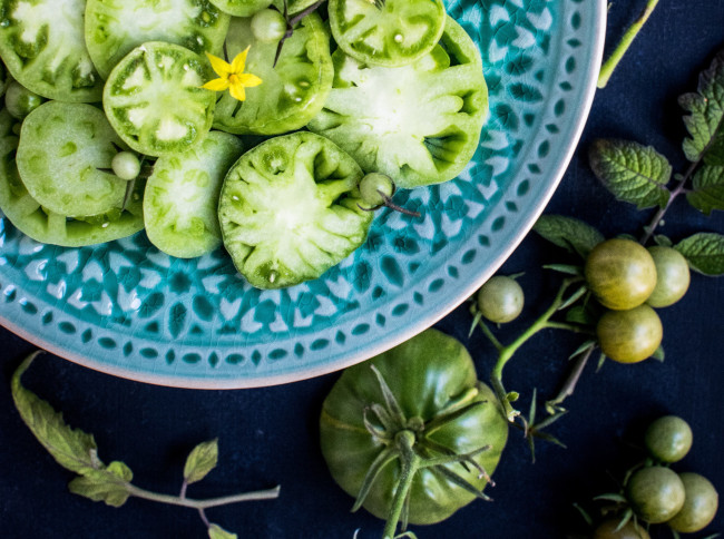 Tomates verdes y saponinas